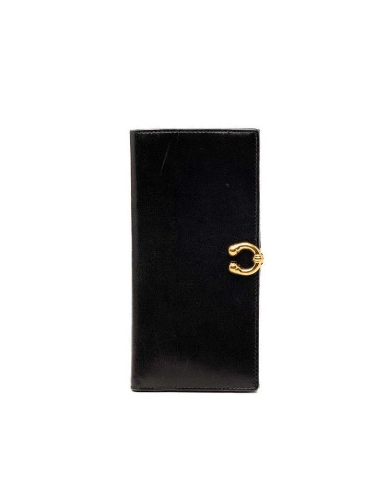 Gucci Vintage Horsebit Wallet 035 661 Black Leather